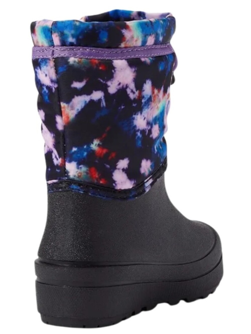 NWOT Girl's Bogs Snow Shell Boot in Black with Purple Multi Upper - Picture 3 of 6